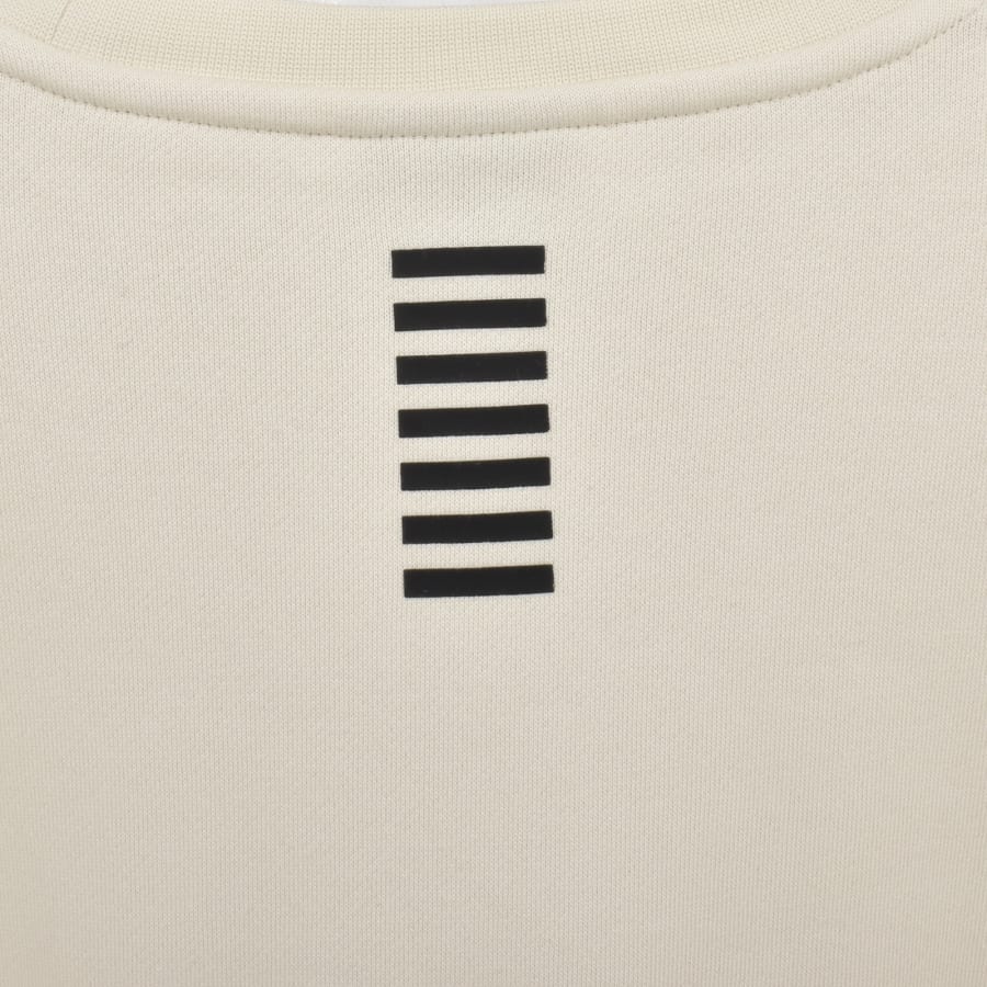 EA7 Emporio Armani Logo Sweatshirt Cream | Mainline Menswear